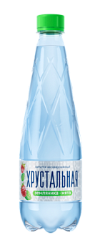 Вода питьевая Хрустальная Земляника/Мята негаз 0,5л