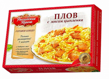 Плов с мясом цыпленка Российская корона 300 г