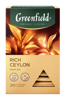 Чай Гринфилд Рич Цейлон черный 20 пир