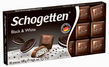 Шоколад Шогеттен молочный Черное и Белое 100г