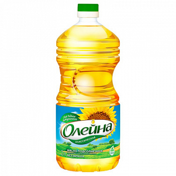 Масло подсолнечное Олейна 2л