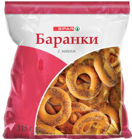 Баранки SPAR с маком 315г