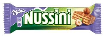 Батончик Милка Нуссини вафельный 31,5г