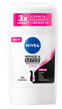 Део Нивея 50мл Clear невидимый стик жен