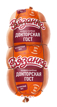 Колбаса вареная Докторская ГОСТ Вязанка 400г
