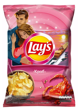 Чипсы Лейз Краб 225г