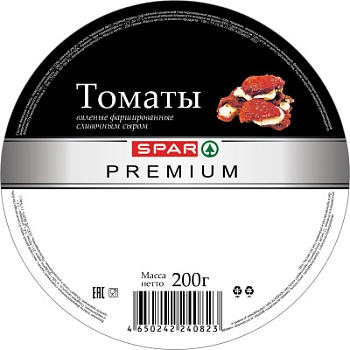 Томаты вяленые фаршированные сливочным сыром SPAR PREMIUM 200г