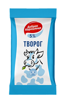 Творог Добрая Кормилица 5% флоупак 170г БЗМЖ