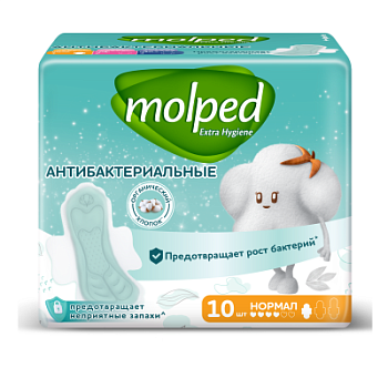 Прокладки Молпед Антибактериальные Нормал А10