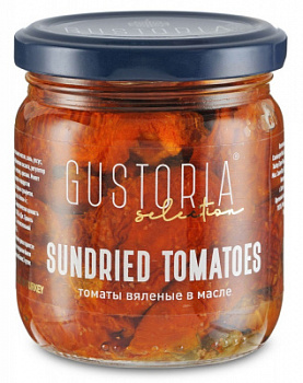Томаты вяленые в масле Густория 180г ст/б