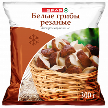 Грибы белые резаные SPAR 300г