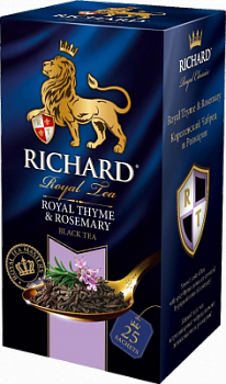 Чай Ричард Королевский чабрец и розмарин черный 25пак
