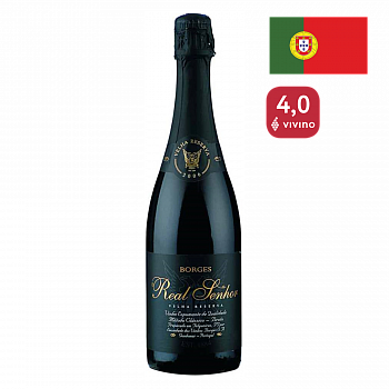 Вино игристое Боржес Реал Сеньор Дао Док Блан Де Нуар бел брют 0,75л 12%