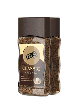 Кофе растворимый Лебо Классик арабика 100г ст/б