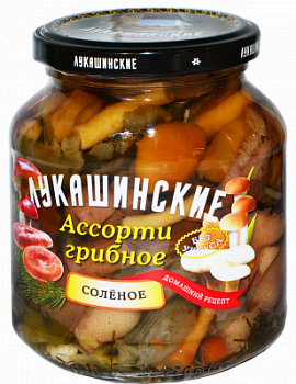 Ассорти Грибное Лукашинские Солёное ст/б 340г