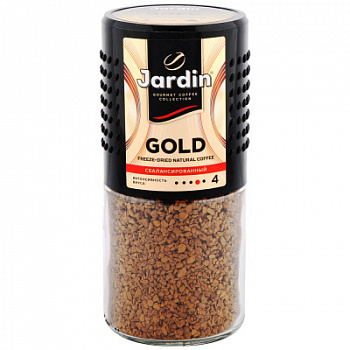 Кофе растворимый Жардин Голд 95г ст/б