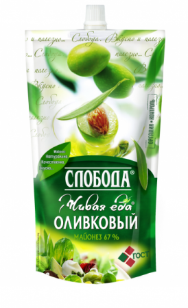 Майонез Слобода Оливковый 67% 400мл