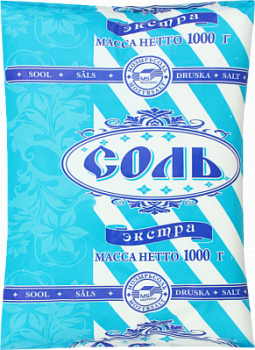 Соль пищевая Экстра 1кг пакет