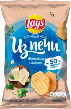 Чипсы Лейз из Печи Нежный сыр с зеленью 85г