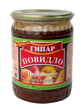 Повидло Персиковое Гипар 630г ст/б