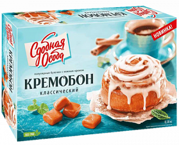 Булочки с кремом Кремобон классический Сдобная Особа 380г