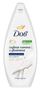 Гель для душа Дав 250мл Наслаждение и Забота