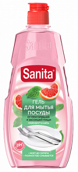 Гель для посуды Санита 450г Грейпфрут/Мята