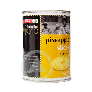 Ананасы консервированные SPAR кольца 565г