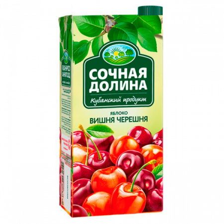 Напиток Сочная Долина Яблоко/Вишня/Черешня 0,95л