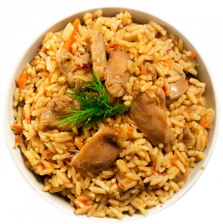 Плов с курицей вес