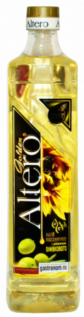 Масло подсолнечное Альтеро Голд с добавлением оливкового 810мл