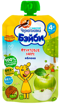 Пюре Черноголовка Бейби Яблоко с 4мес д/п 85г