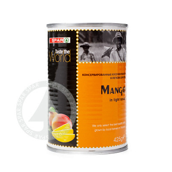 Манго консервированные SPAR кусочки 565г