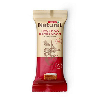 Пастила Белевская SPAR Natural с брусникой 35г