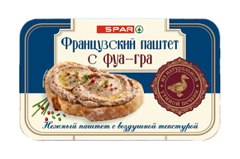 Паштет французский с фуа-гра SPAR 146г