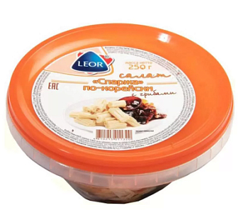 Салат Спаржа по-корейски с грибами Леор пл/б 250г