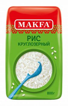 Рис круглый Макфа 800г