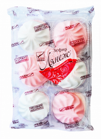 Зефир Лянеж Бело-розовый 315г
