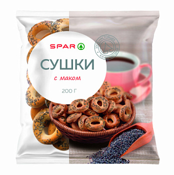 Сушки SPAR с маком 200г