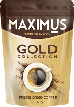 Кофе растворимый Максимус Голд сублимированный 140г м/у