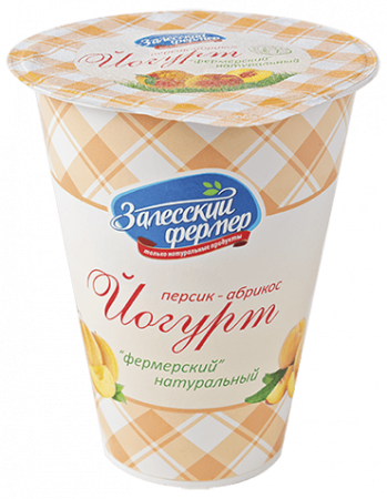 Йогурт Фермерский Персик/Абрикос 3,5% 300г БЗМЖ