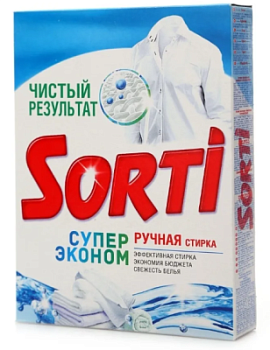 Порошок стиральный Сорти ручная стирка Чистый результат 350г