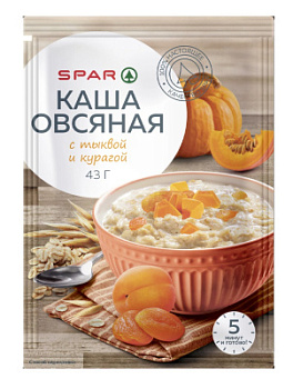 Каша овсяная SPAR Тыква/Курага 43г