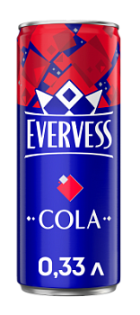Напиток газ Эвервесс Кола 0.33л ж/б