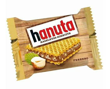 Вафли Ханута с шоколадно-ореховой начинкой 2х22г
