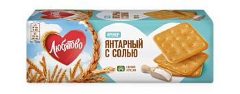 Крекер Любятово Янтарный с солью 204г
