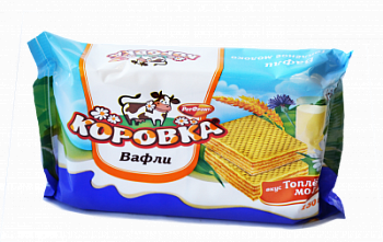 Вафли Коровка топленое молоко 150г
