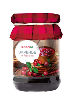 Варенье SPAR Брусника 300г