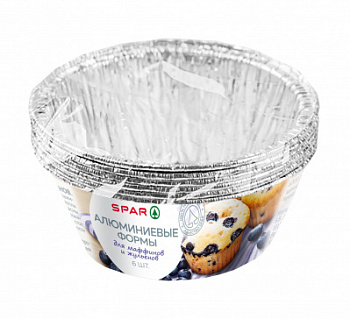 Формы SPAR Алюминиевые Круглые D 86мм 6шт