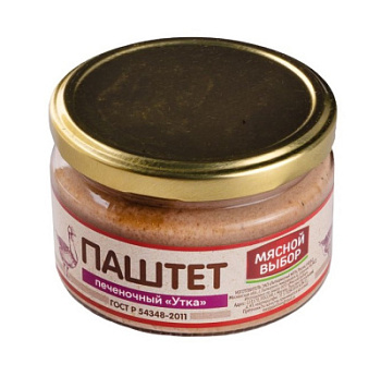 Паштет печеночный Утка Мясной выбор 200г